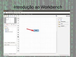 Introdução ao Workbench
Linha 1 Linha 2 Linha 3 Linha 4
0
2
4
6
8
10
12
Coluna 1
Coluna 2
Coluna 3
 