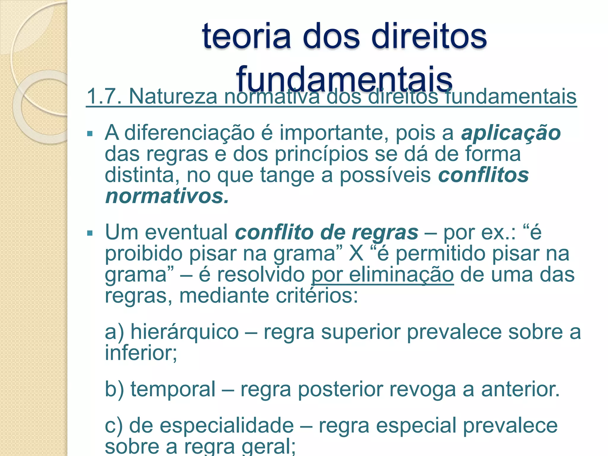 Direito Constitucional II - Aula 03 - Teoria geral dos direitos ...