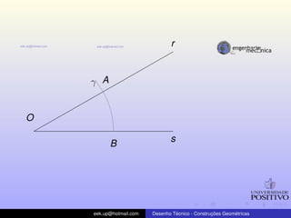 O
r
s
γ A
B
eek.up@hotmail.com Desenho T´ecnico - Construc¸ ˜oes Geom´etricas
 