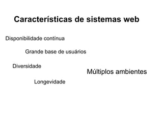 Tags, elementos e atributos
● A tag tem a seguinte forma geral:
<tag> ..... </tag>
● Tudo que estiver contido entre uma tag de abertura <> e
uma tag de fechamento </> será processado segundo o
comando contido na tag.
● Algumas tags, chamadas tags de comandos isolados,
não necessitam de um conteúdo para serem
processados.
<BR>
● Tag para pular linha

 