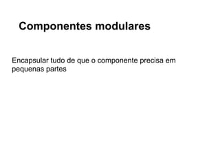 E quanto aos atributos ?
Atributos modificam as tags, dizendo algo
sobre os elementos
< html >
< head >
< title > Popular Websites: Google < /title >
< /head >
< body >
< h1 > About Google < /h1 >
< p > Google is best known for its search engine, although Google now offers a
number of other services. < /p >
< p > Google’s mission is to organize the world’s information and make it
universally accessible and useful. < /p >
< p > Its founders Larry Page and Sergey Brin started Google at Stanford
University. < /p >
< p > < a href=”http://www.Google.com/” > Click here to visit Google’s Web site. < /a > < /p >
< /body >
< /html >

 