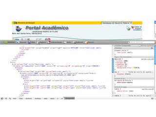 HTML – Seção HEAD
Elemento TITLE

<!DOCTYPE html>
<html>
<head>
<meta charset="utf-8" />
<title>Home Page do Sérgio Costa</title>
</head>
<body>
</body>
</html>

 