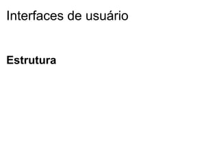 O que pode ter no HTML ?

Elementos estruturantes
Elementos chaves
Listas e dados

Links e imagens

 