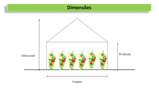 Dimensões
Pé-direito
Altura total
Largura
 