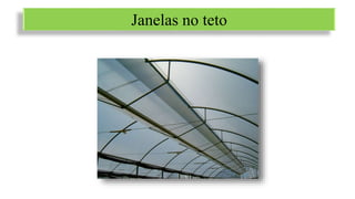 Janelas no teto
 