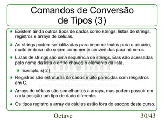 Introdução ao Octave | PDF