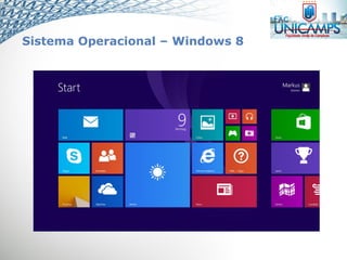 Sistema Operacional – Windows 8
 