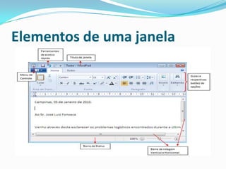 Elementos de uma janela

 