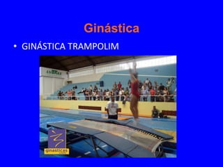 Ginástica
• GINÁSTICA TRAMPOLIM
 