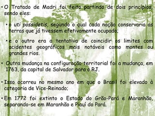 • Por outro lado, uniram-se Pará e Rio Negro para formar o
Estado do Grão-Pará e São José do Rio Negro, com capital em
Bel...