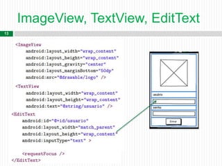 ImageView, TextView, EditText
13
 