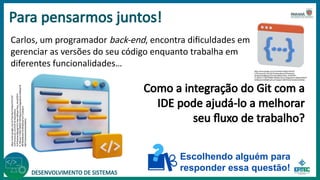 Integração e Uso do Git na IDE para Desenvolvimento Back-End | PPTX