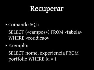 Validação e Operações CRUD em PHP