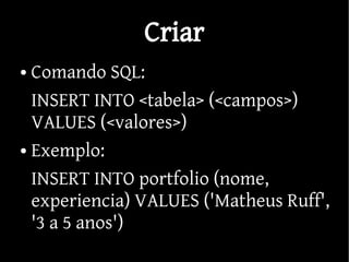 Validação e Operações CRUD em PHP