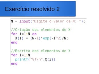 Exercício resolvido 2
 