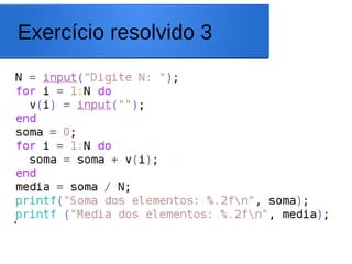 Exercício resolvido 3
 