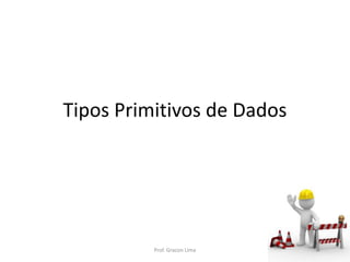 Tipos Primitivos de Dados
Prof. Gracon Lima
 