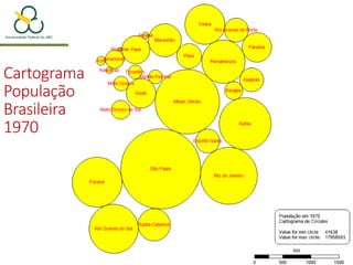 Cartograma
População
Brasileira
1970
 
