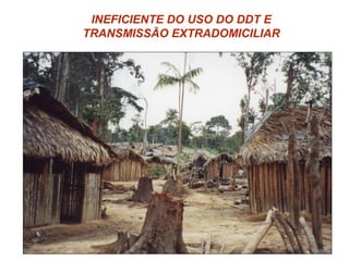 INEFICIENTE DO USO DO DDT E
TRANSMISSÃO EXTRADOMICILIAR
 