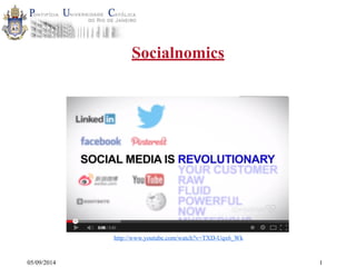 05/09/2014 
Socialnomics 
1 
http://www.youtube.com/watch?v=TXD-Uqx6_Wk 
 