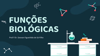 FUNÇÕES
BIOLÓGICAS
Prof.º Dr. Geovan Figueirêdo de Sá-Filho
 