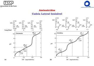 Aminoácidos
Cadeia Lateral Ionizável
 