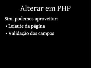FSM, vetores e funções em PHP