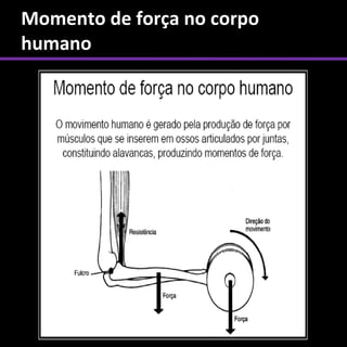 Momento de força no corpo
humano
 