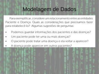 Modelagem de Dados
 