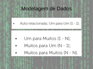 Modelagem de Dados
 