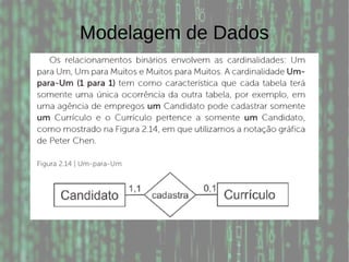 Modelagem de Dados
 