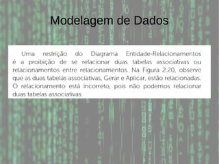 Modelagem de Dados
 