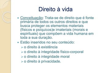 Direito Constitucional II - Aula 05 - Direito à vida - I | PPTX