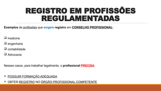 Direito do Trabalho: Identificação e Registro Profissional no Brasil | PPTX
