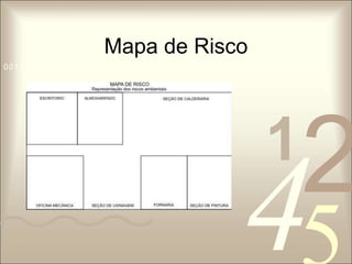 Mapa de Risco 
1 0011 42 
5 
0010 1010 1101 0001 0100 1011 
 
