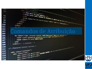 Aula 05 - Tipos de dados, variáveis e constantes | PPTX