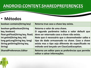 Aula05 android persistencia | PPTX