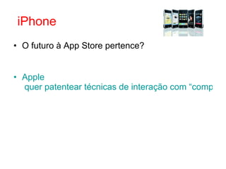 O futuro à App Store pertence? Apple  quer patentear técnicas de interação com “competidor virtual” durante atividades físicas iPhone 