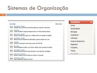 Sistemas de Organização
23
 