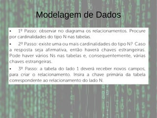 Modelagem de Dados
 