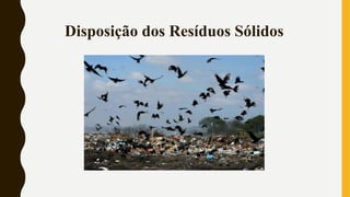 Disposição dos Resíduos Sólidos
 