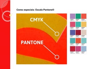 Cores especiais: Escala Pantone®
 