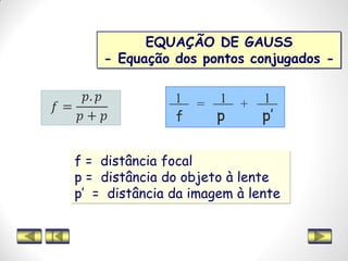 Estudo das Lentes Esfericas PPT