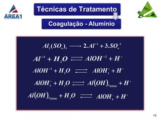 Técnicas de Tratamento

   Coagulação - Alumínio




                           18
 