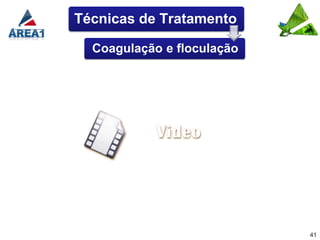 Técnicas de Tratamento

  Coagulação e floculação




                            41
 