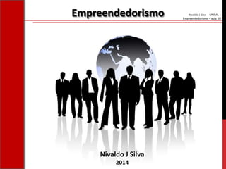 Nivaldo J Silva - UNISAL –
Empreendedorismo – aula 06
Nivaldo J Silva
2014
Empreendedorismo
 