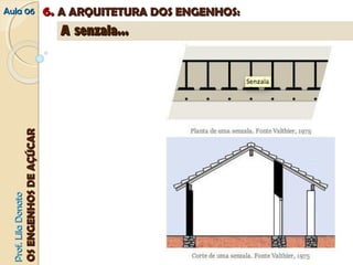 AAuullaa 0066 66.. AA AARRQQUUIITTEETTUURRAA DDOOSS EENNGGEENNHHOOSS:: 
PPrrooff.. LLiillaa DDoonnaattoo 
OOSS EENNGGEENNHHOOSS DDEE AAÇÇÚÚCCAARR 
AA sseennzzaallaa...... 
 