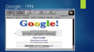 Google - 1996 
 