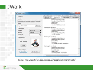 JWalk
Fonte: http://staffwww.dcs.shef.ac.uk/people/A.Simons/jwalk/
 