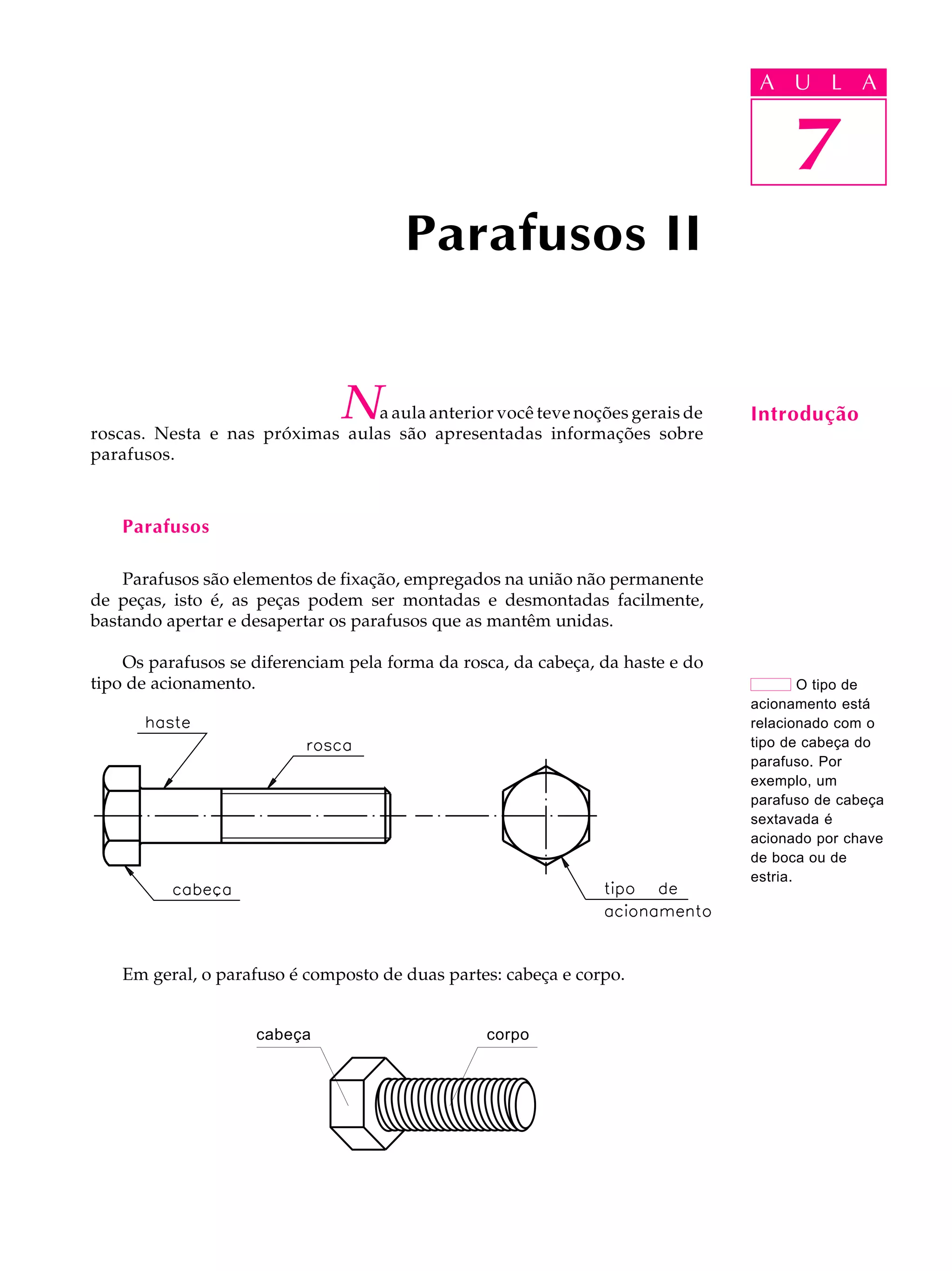 Aula 07 parafusos ii | PDF
